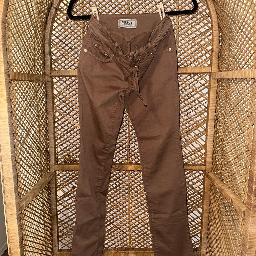 Versace brown pants 26